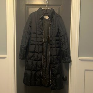 Michael Korean black long puffer jacket